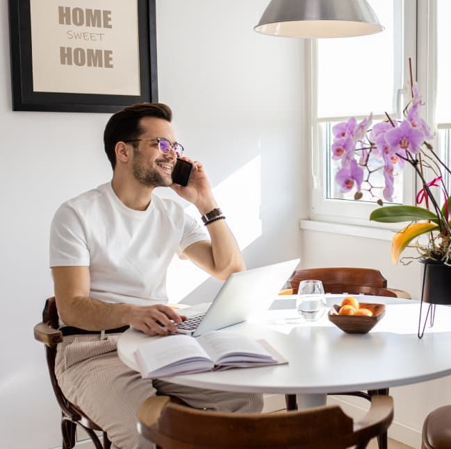 Man talking on the phone